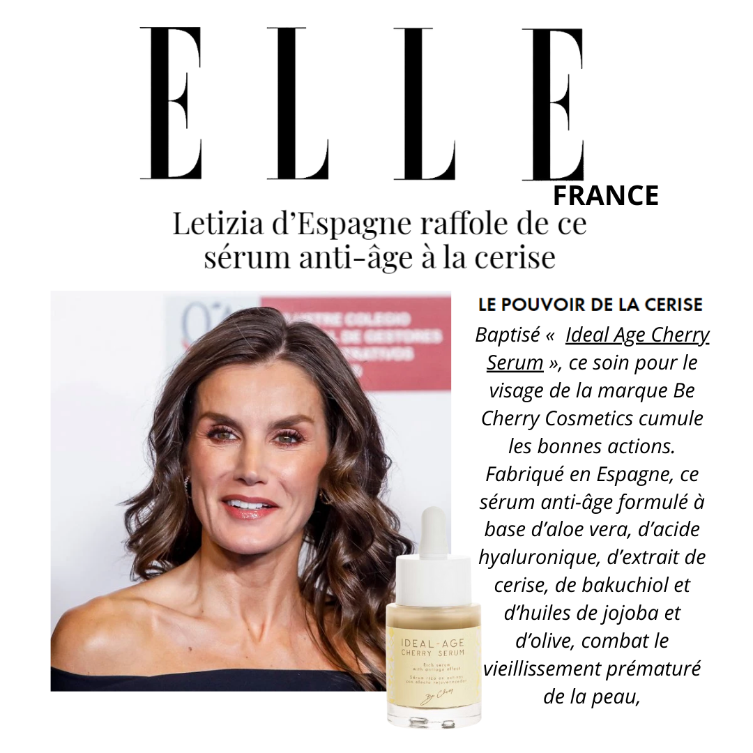 Letizia dEspagne raffole de ce serum anti-age a la cerise