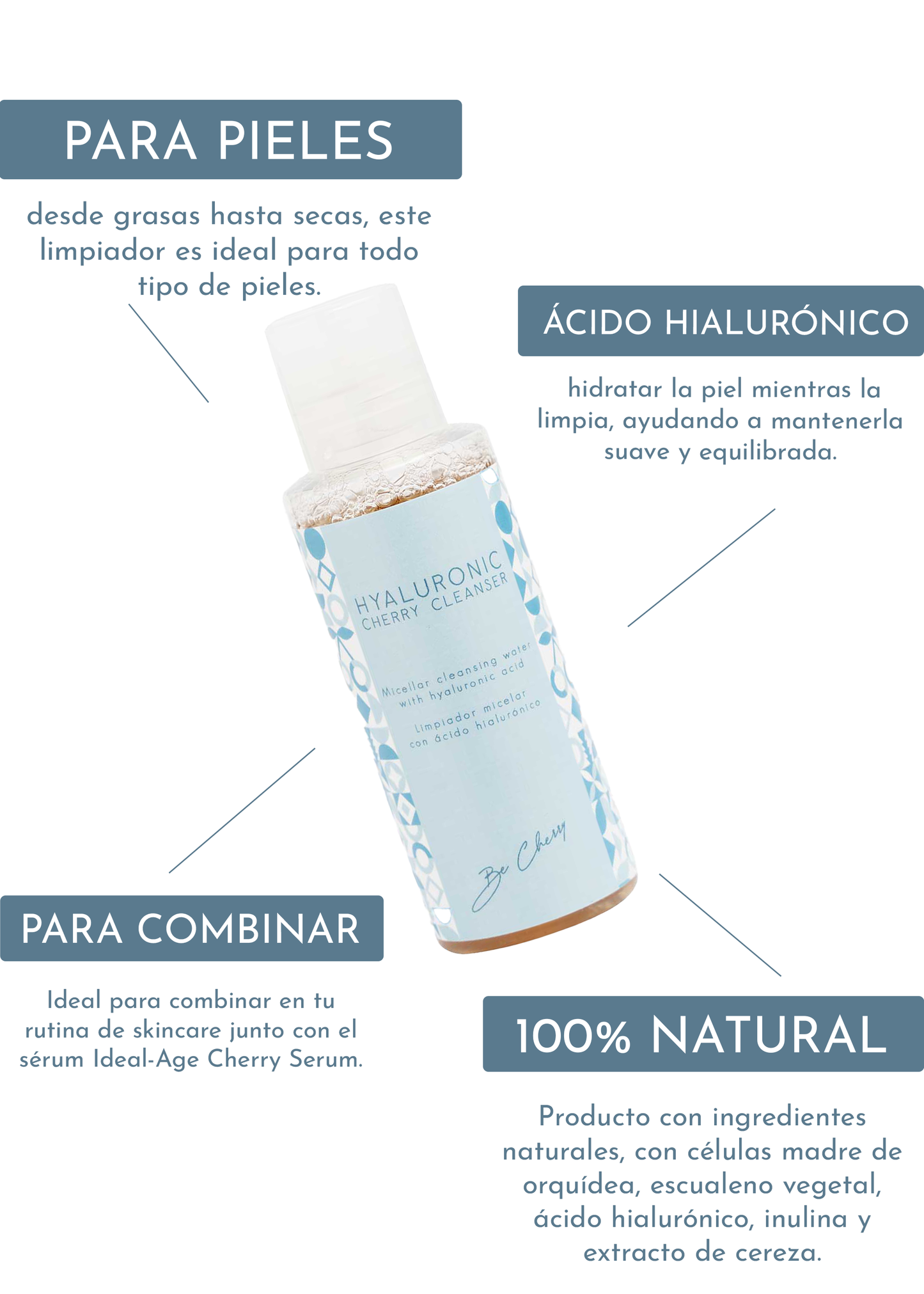 Eau Micellaire Hyaluronic Cherry Cleanser