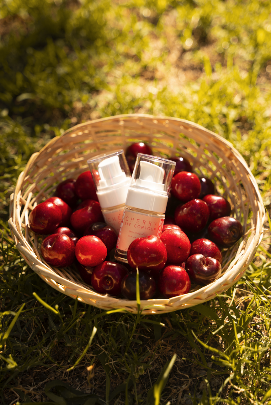 cosmetica 100% natural con aceite de cereza