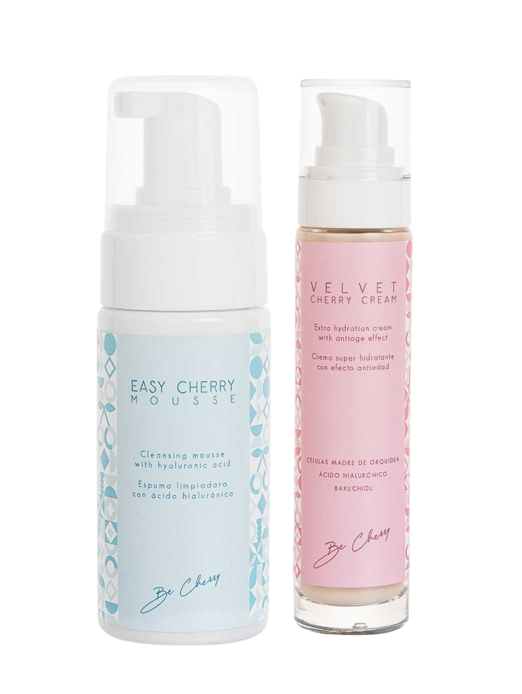 pack limpiador en espuma y crema nutritiva antiedad be cherry